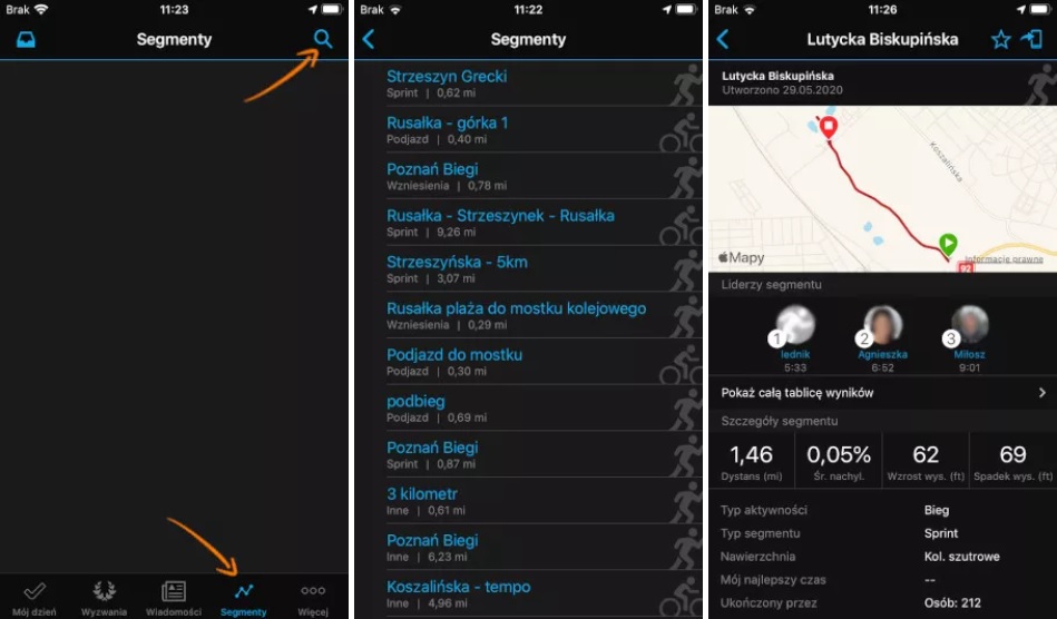 Tworzenie Segment W W Garmin Connect