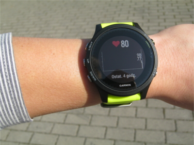 Licznik tętna w zegarku Garmin Forerunner 935