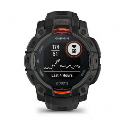 Garmin Instinct 3 Solar 45 mm Czarny [010-02934-00]