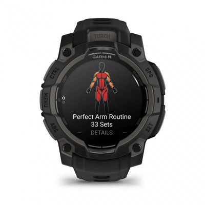 Garmin Instinct 3 Amoled 50mm Czarny [010-03020-00]