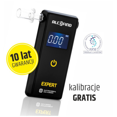 Alkomat Alcofind Expert + bezpłatne kalibracje przez 12ms